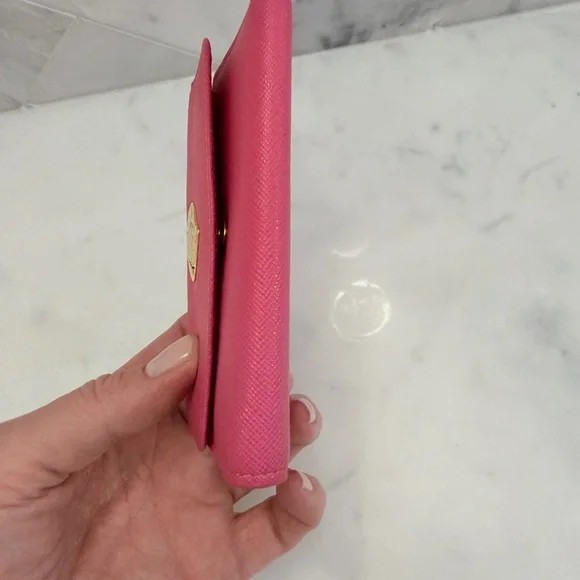 AUTHENTIC YSL HOT PINK KEYCHAIN/WALLET - Picture 6 of 10